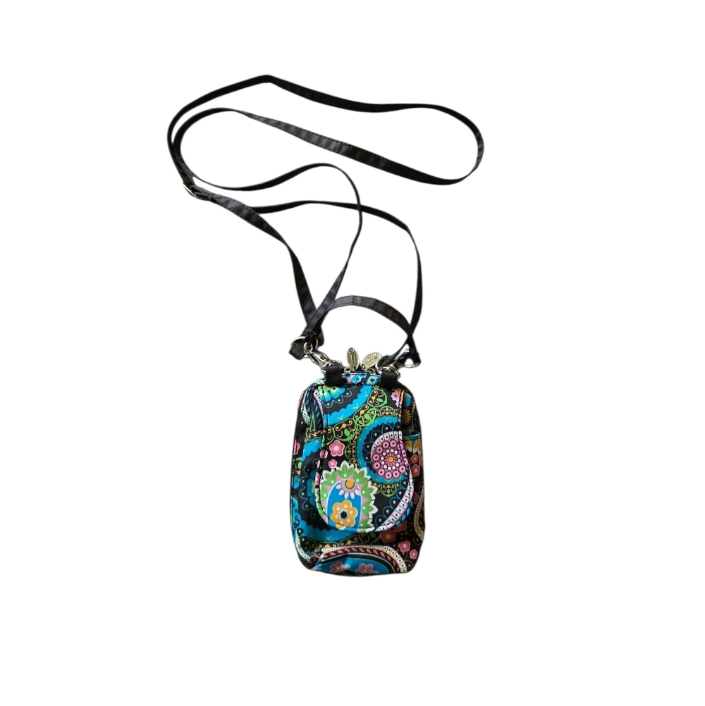 Charm 14 by Debra Valencia Purse ID Window Zip Wallet long crossbody Strap